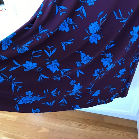 LAUREN RALPH LAUREN Floral Midi Dress 3/4 Sleeve Swing Women’s Plus Size 16 1X - Picture 5 of 16